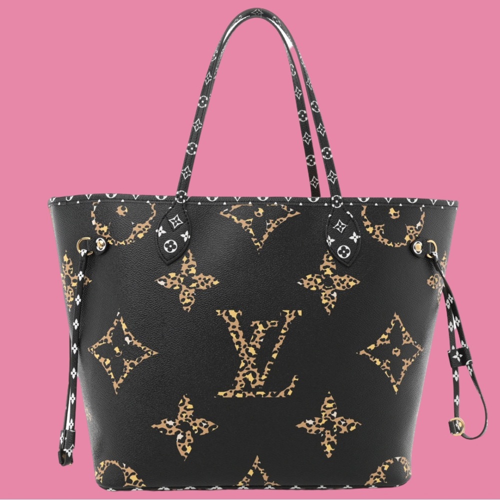 Louis Vuitton Monogram Giant Jungle Neverfull MM Black - Picture 1 of 8